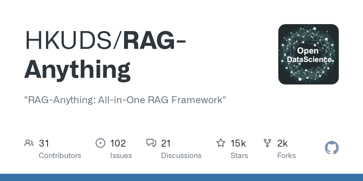 "RAG-Anything: All-in-One RAG Framework"