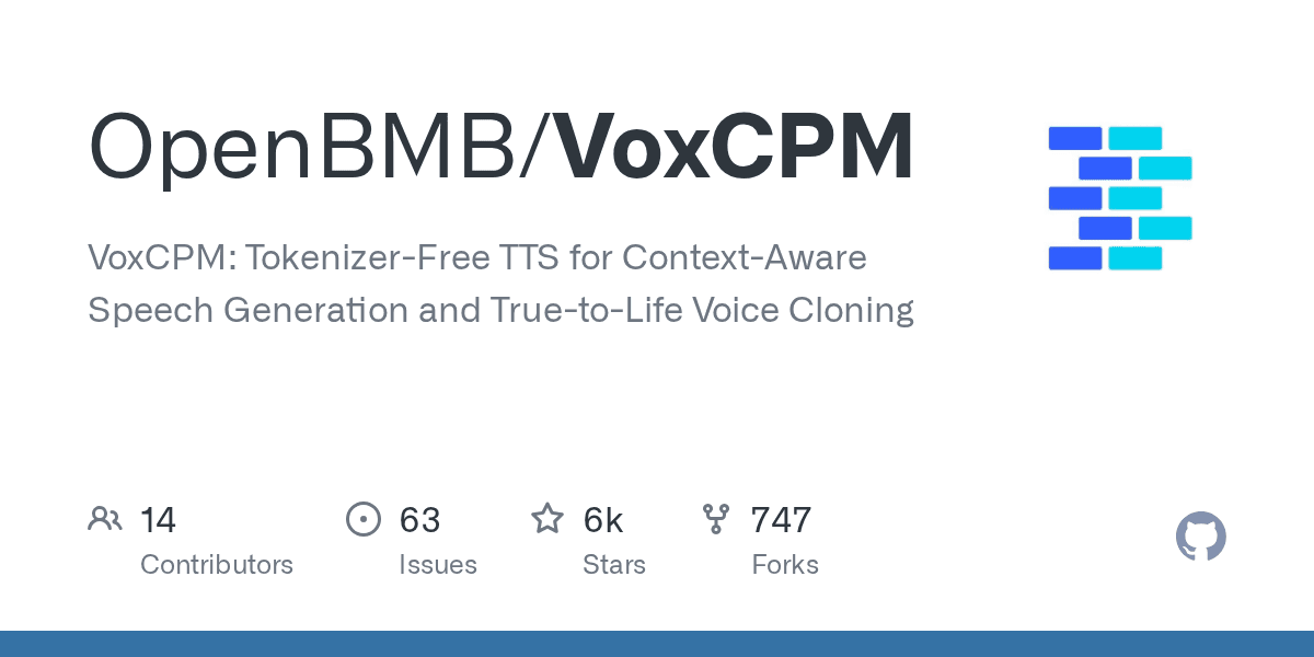 VoxCPM: Tokenizer-Free TTS for Context-Aware Speech Generation and True-to-Life Voice Cloning